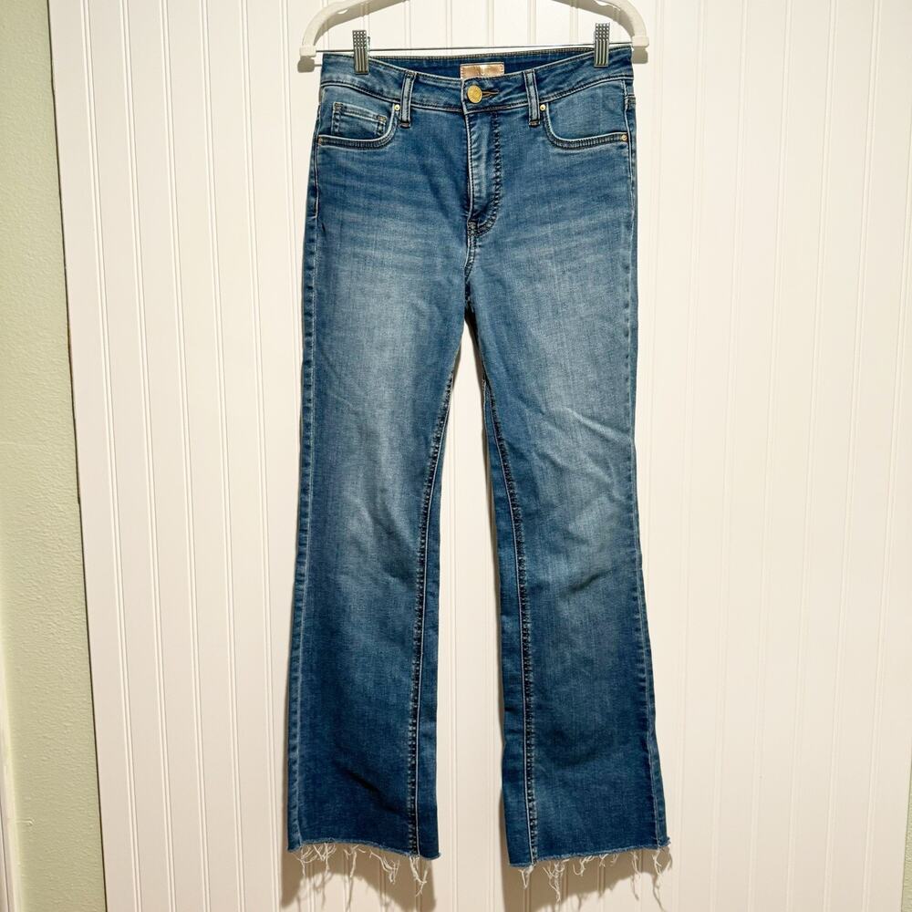 Kut From The Kloth Kelly Fab Ab Kick Flare Jeans High Rise Size 2 - Picture 2 of 8